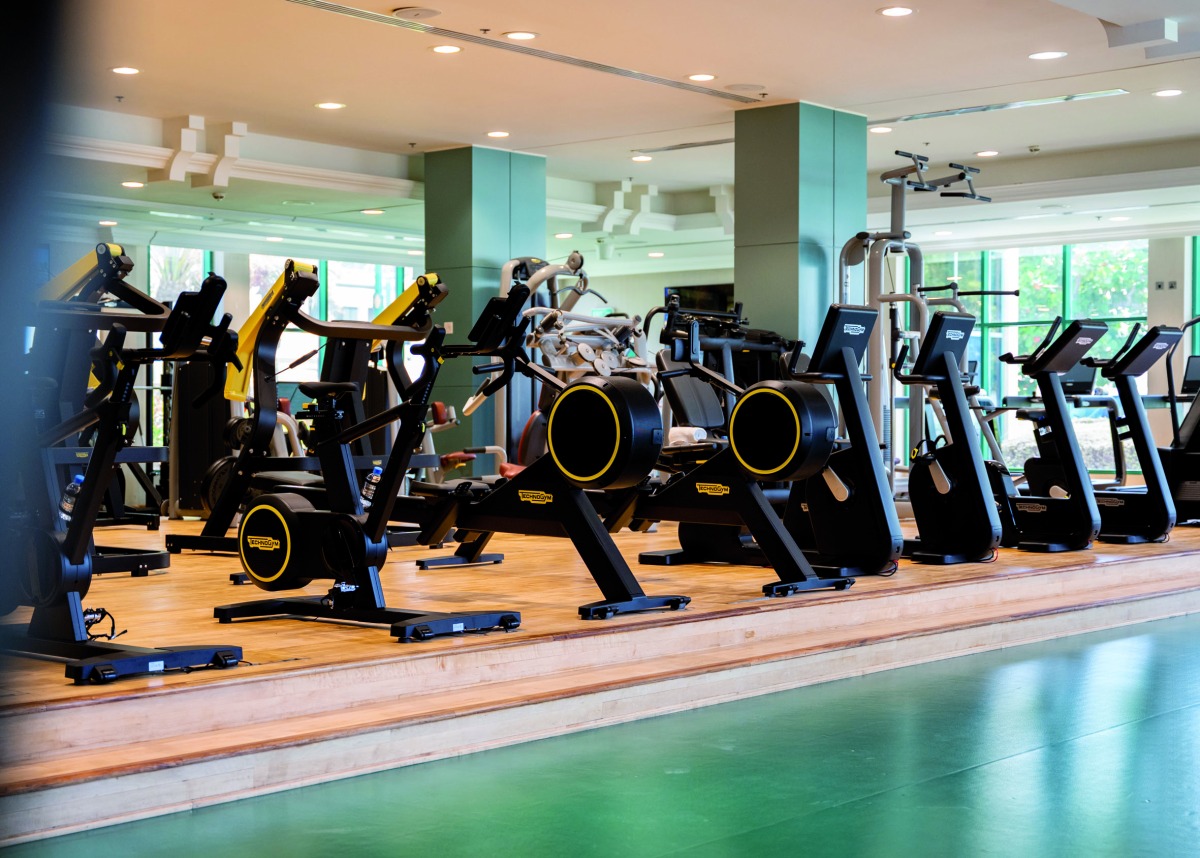 Latest state-of-the-art high-tech training equipment at Sheraton Fitness Centre.