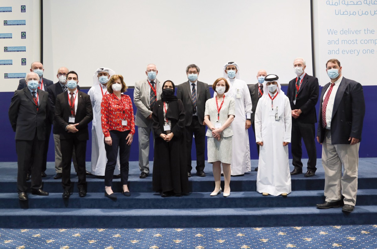 Hamad Dental Centre officials during the workshop.