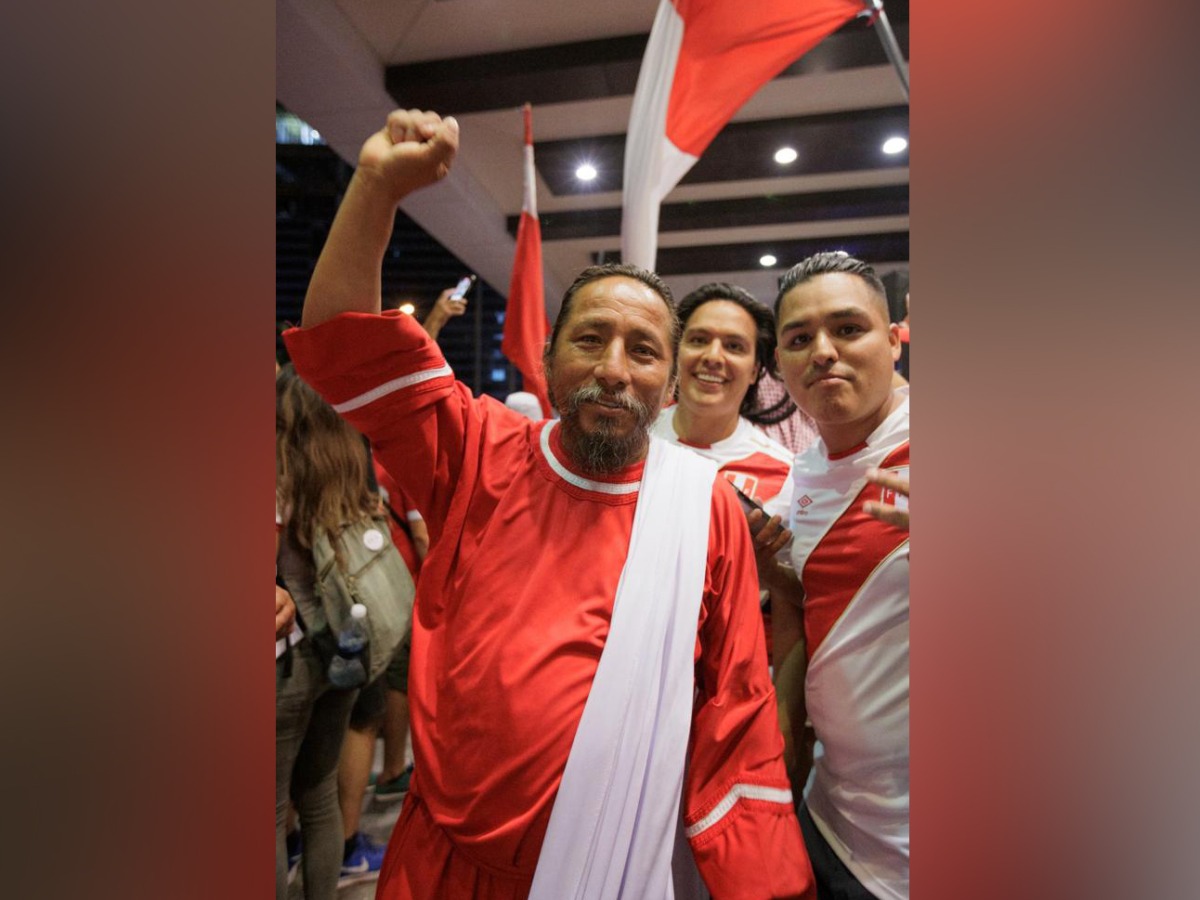 Peruvian super fan David Chauca