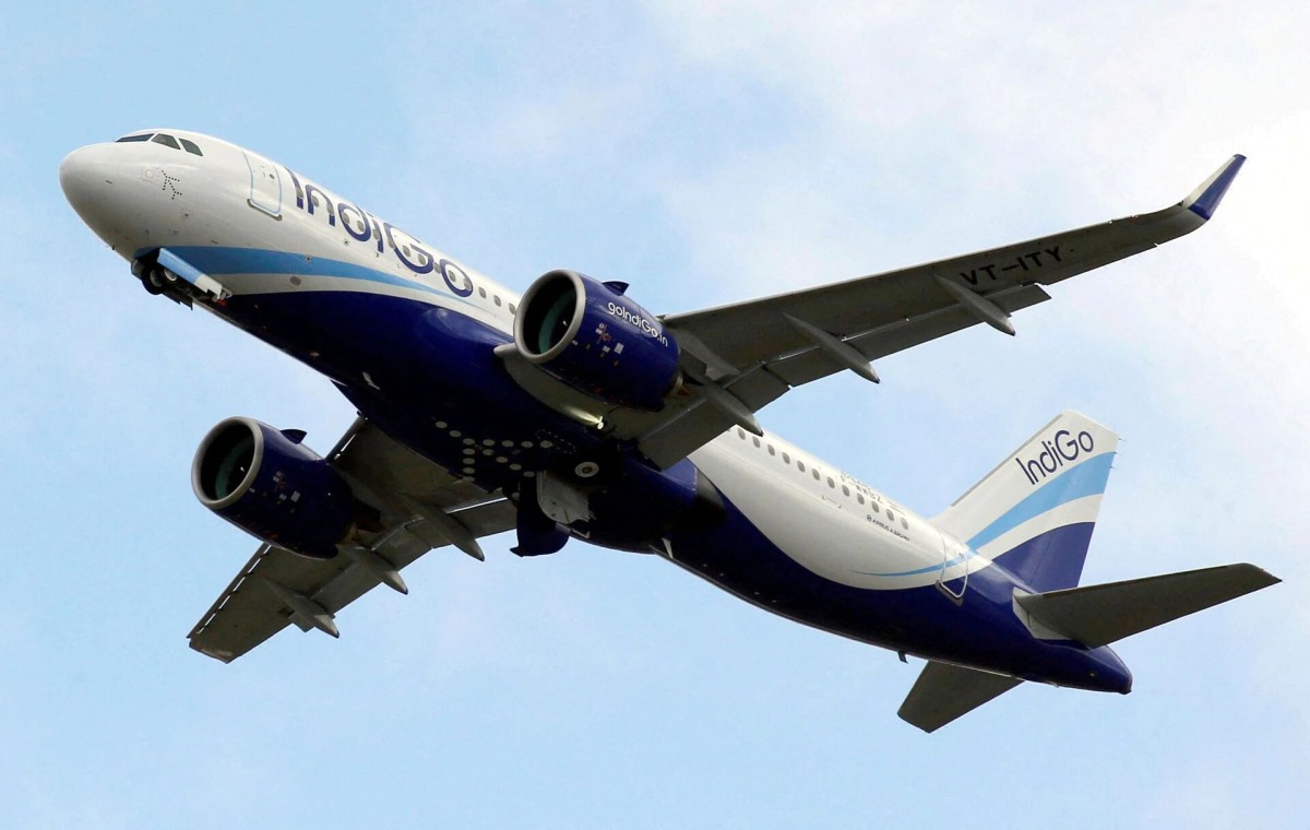 An IndiGo Airlines Airbus A320 aircraft takes off in Colomiers near Toulouse, France, October 19, 2017. REUTERS/Regis Duvignau/File Photo


