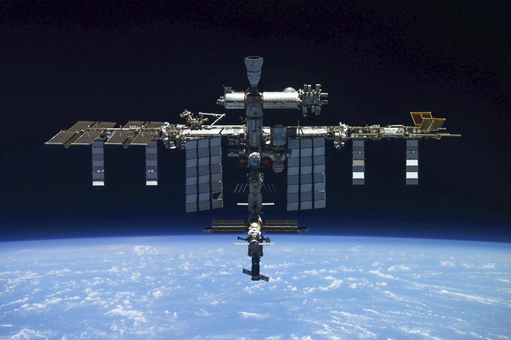 The cells arrived at the space station on a supply ship on July 16, 2022. (Roscosmos Space Agency Press Service via AP)