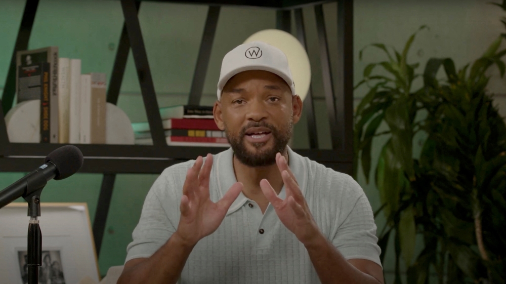 Will Smith speaks in an apology video for slapping Chris Rock at Academy Awards 2022 in this screen grab obtained from a social media video uploaded on July 29, 2022. (Reuters)