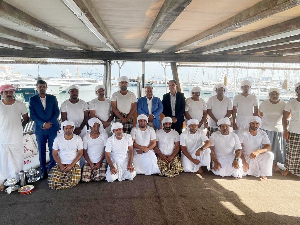 The Fath Al Khair 5 cruise had arrived at the port of Cannes in France as part of its journey across the European capitals overlooking the Mediterranean Sea, with the participation of 18 sailors. (Image: MoFA-Qatar)