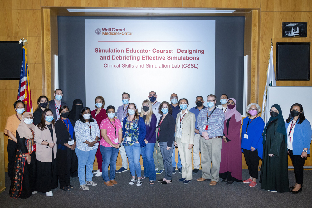 Dr. Stella Major, Joshua Vognsen and Prof. Michelle Brown – the three directors of the course, with participants.