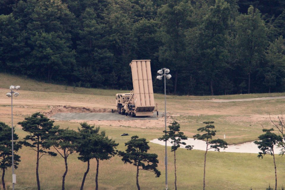 File photo of the THAAD air defense system. 