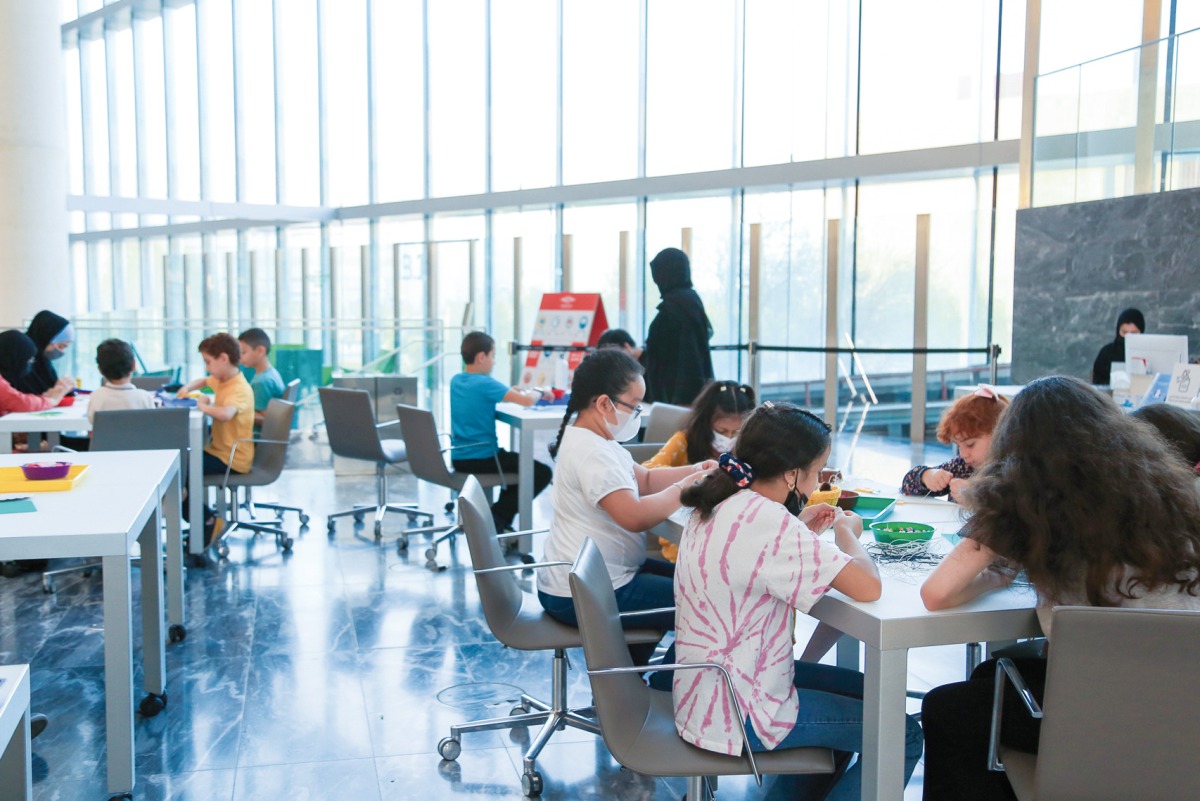 Children attending activities of the ‘Young Adults’ Summer Camp at QNL.