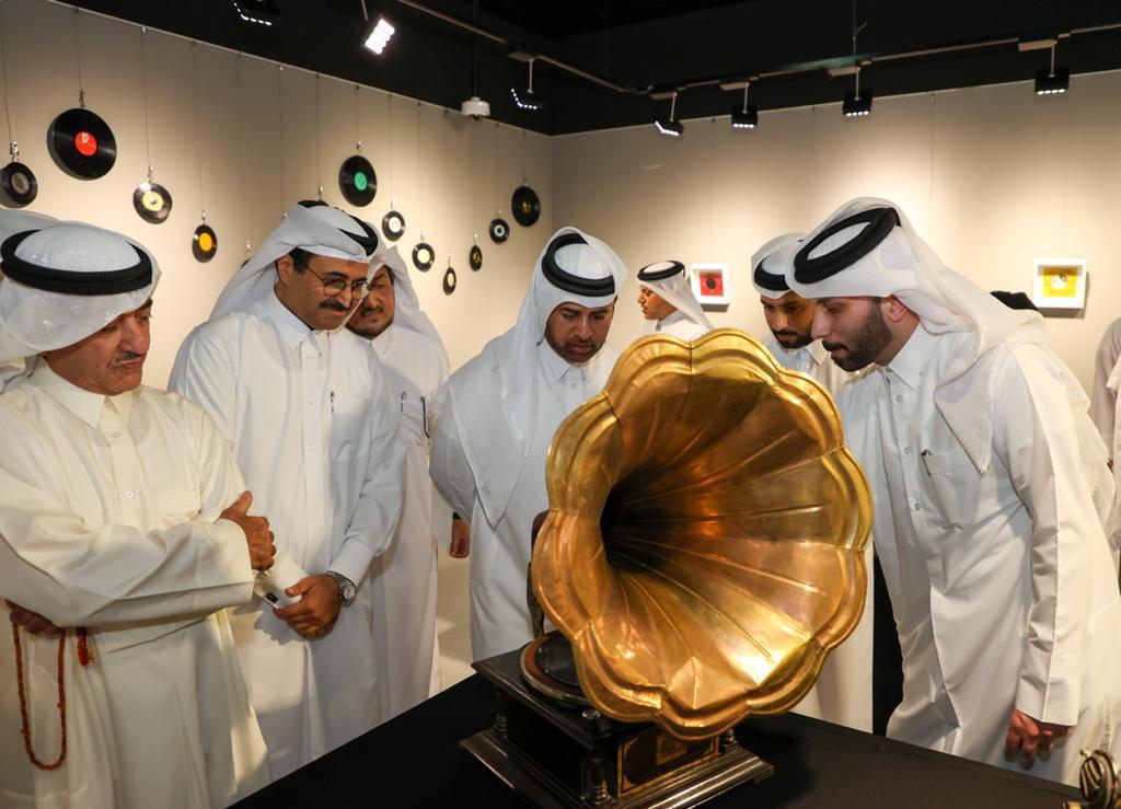 H E Dr. Mohamed Saleh Al Sada, former Minister of Energy and Industry, and Katara General Manager Prof. Dr. Khalid bin Ibrahim Al Sulaiti led the opening of Collectibles and Memories at Katara.