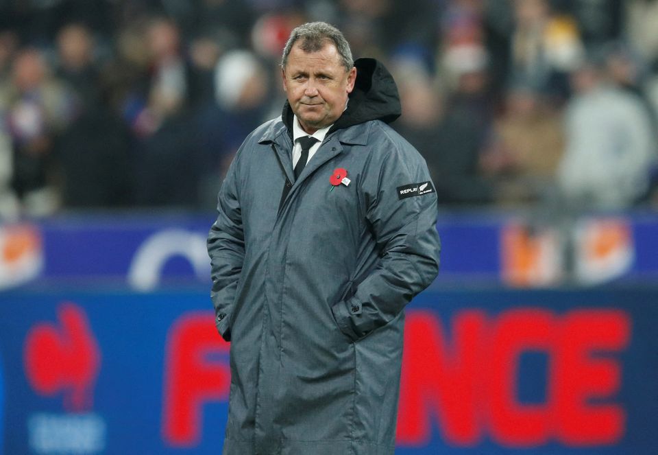 Rugby Union - Autumn International - France v New Zealand - Stade de France, Saint-Denis, France - November 20, 2021 New Zealand head coach Ian Foster during the warm up before the match REUTERS/Gonzalo Fuentes/File Photo/File Photo


