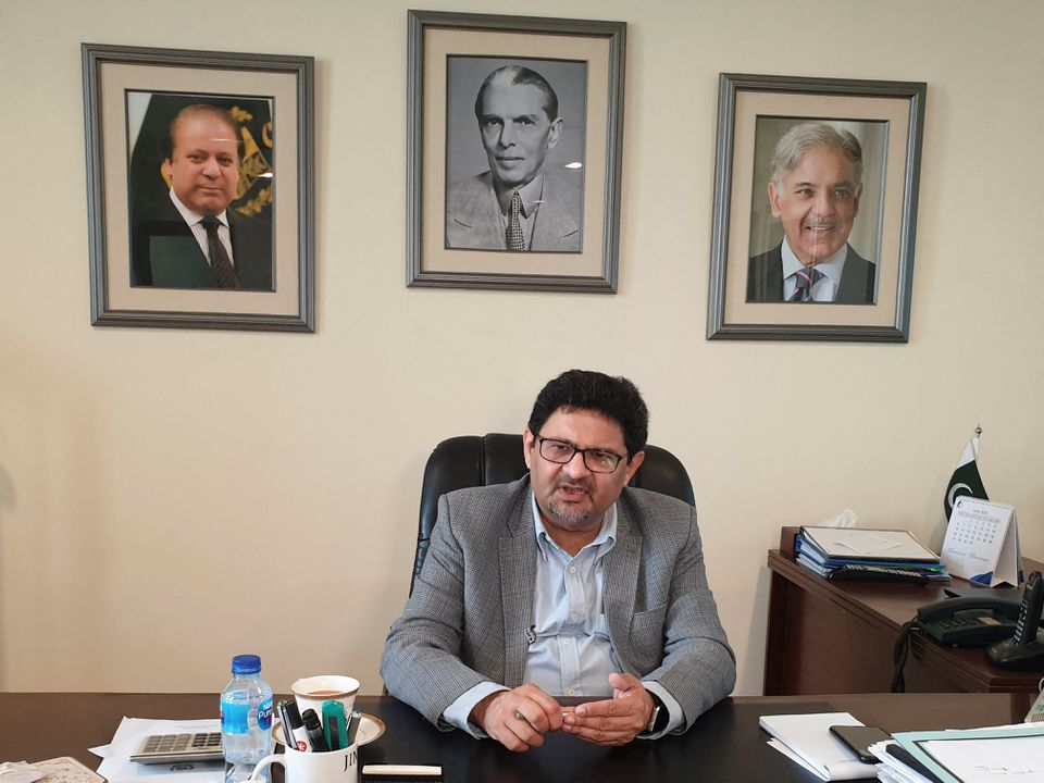 File Photo: Pakistan's Finance Minister Miftah Ismail during an interview at his office, in Islamabad, Pakistan, on June 11, 2022. (REUTERS/Salahuddin)

