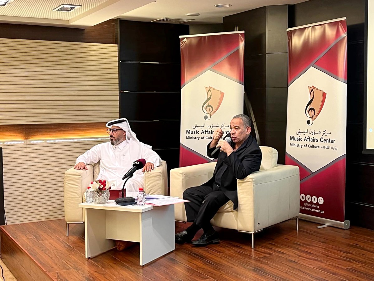 The 'Soundtracks in Drama' seminar held on Wednesday was presented by composer and music distributor Mohammed Al Banna.