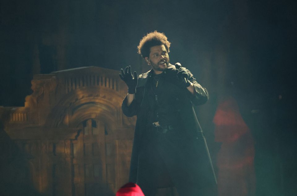 The Weeknd performs during his After Hours til Dawn tour at SoFi Stadium in Inglewood, California, U.S., September 2, 2022. REUTERS/Mario Anzuoni


