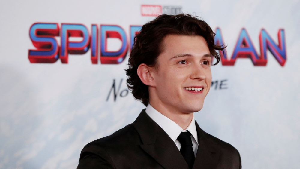 Cast member Tom Holland attends the premiere for the film 