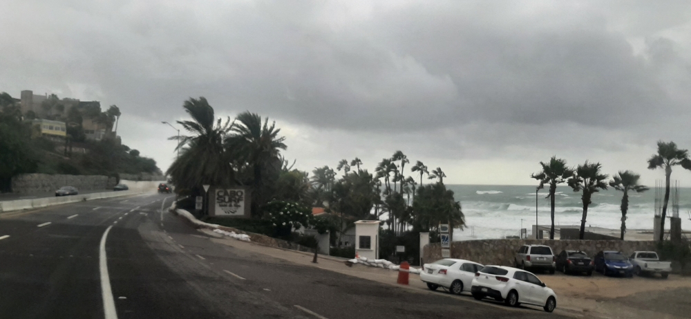 A cloudy sky and waves are seen, as Hurricane Kay headed closer to Mexico's Baja California peninsula, in San Jose del Cabo, Mexico September 7, 2022 in this picture obtained from social media. Cuauhtemoc Morgan/via Reuters 