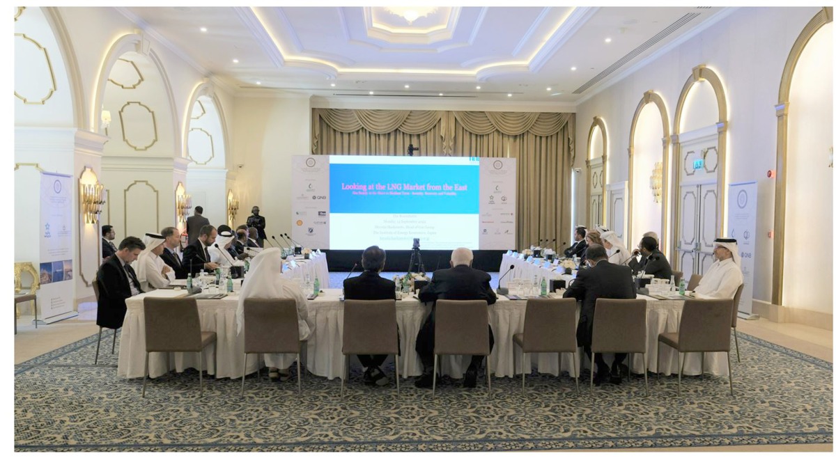 Experts sharing insights on current and future gas prices at the latest CEO Roundtable held by the Al-Attiyah Foundation, yesterday.