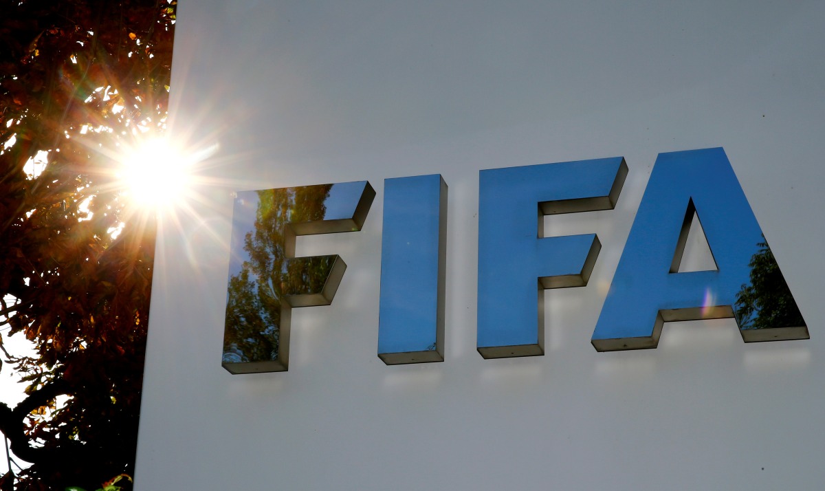 The logo of FIFA is seen in front of its headquarters in Zurich, Switzerland, on September 26, 2017.  File Photo / Reuters