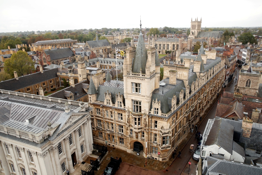 General view shows the University of Cambridge. October 1, 2020. File Photo / Reuters
