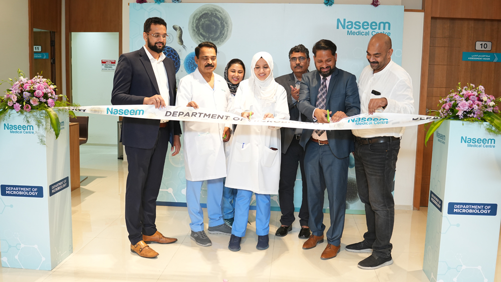 Dignitaries and officials at the opening of the lab.