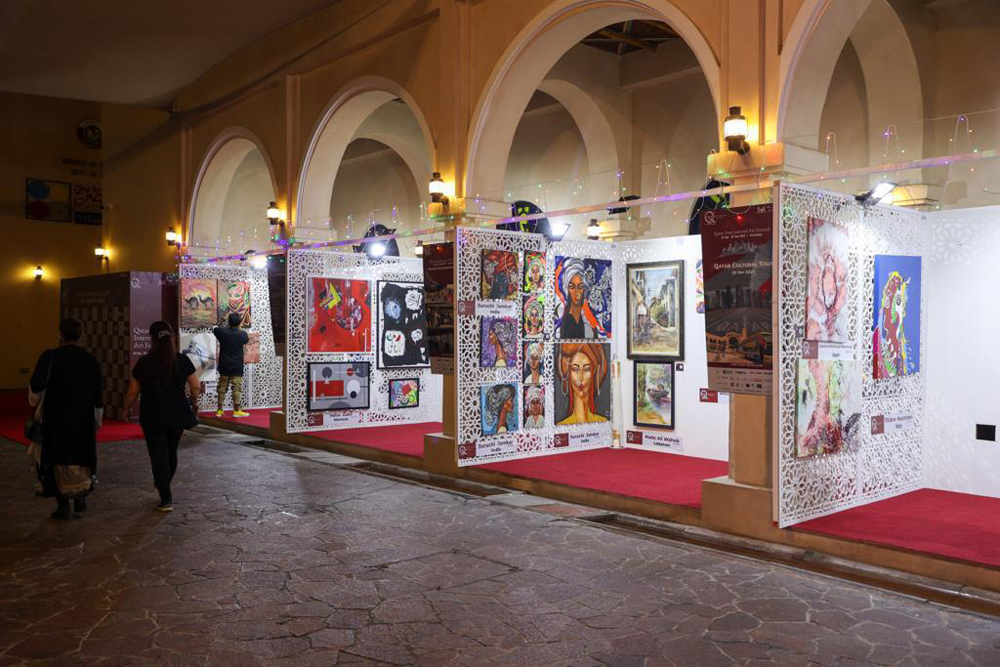 Some of the works on display at QIAF