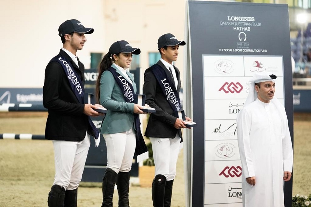 Haya Khalid Al Hitmi (centre) will look to repeat her second round performance today.