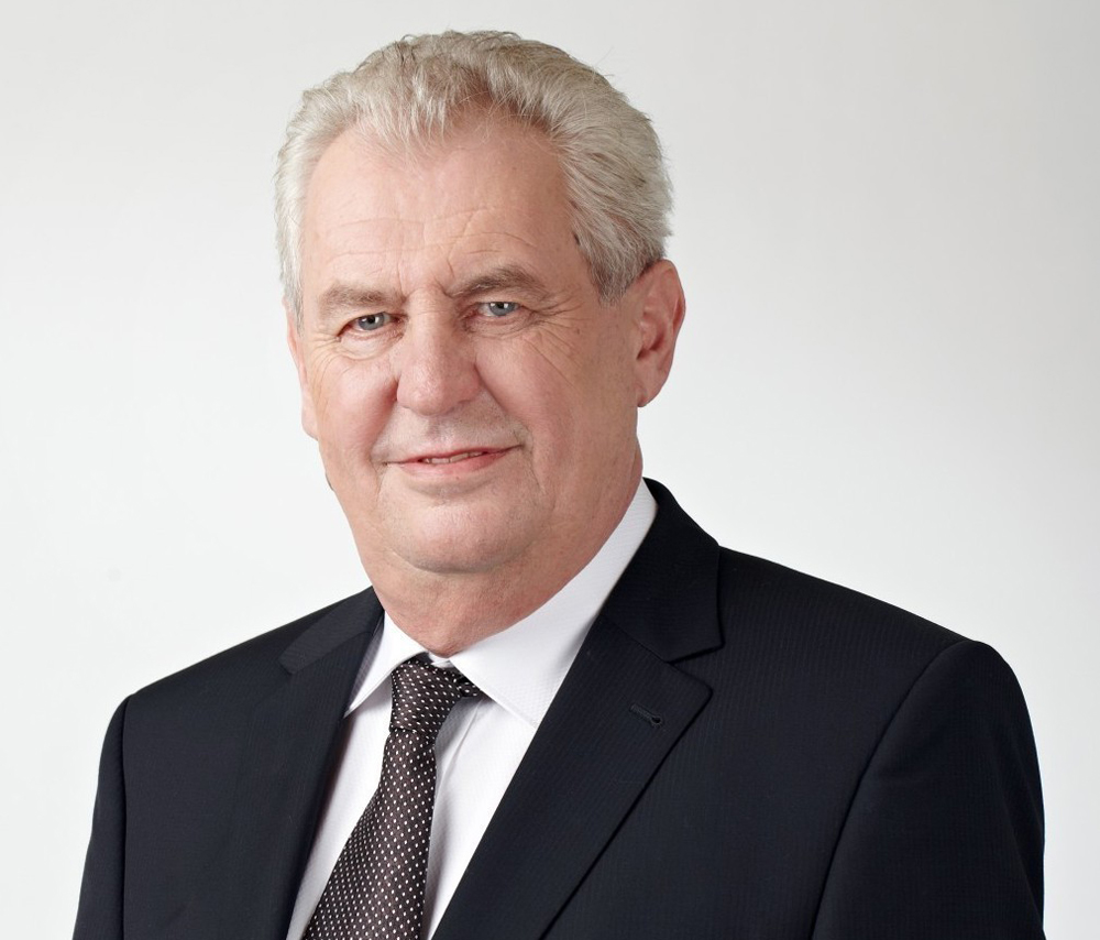 President of the Czech Republic H E Milos Zeman