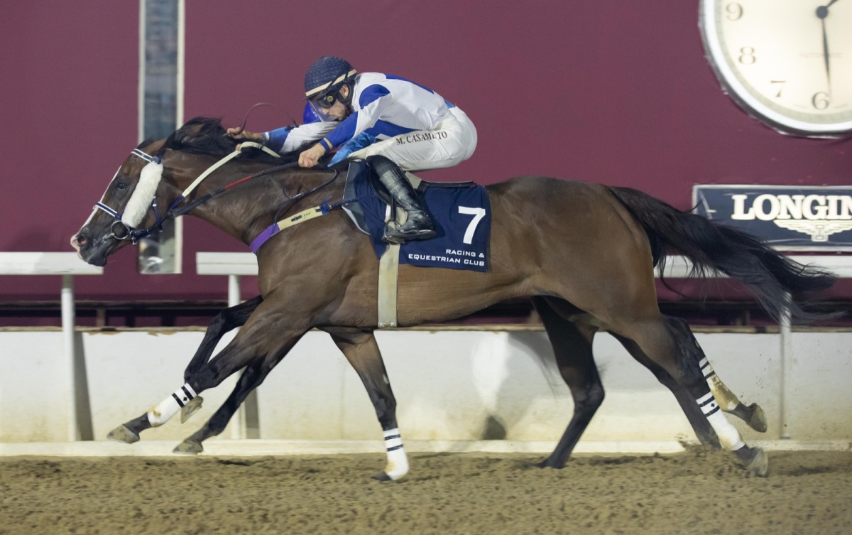 Unbutton on her way to win last year's Al Ghariya Cup, in this file photo.