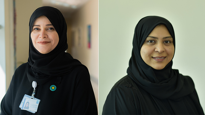 Mariam Nooh Al-Mutawa, Acting Chief Nursing Officer at HMC (left) and Muna Al Hetmi, Director of Nursing Education at HMC