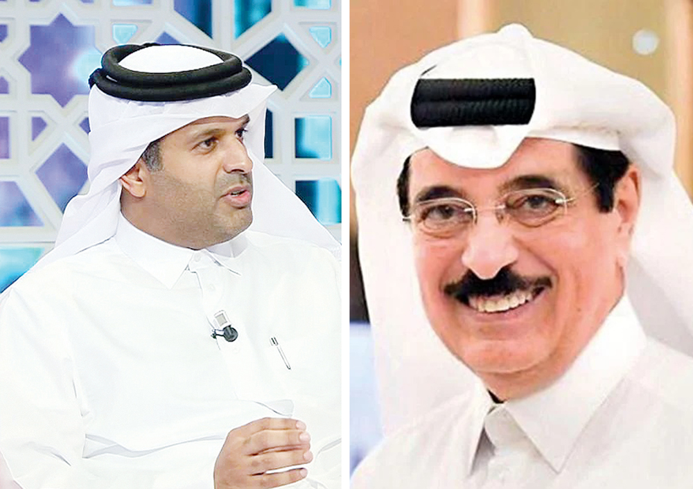 From left: Sheikh Dr. Thani bin Ali Al Thani and H E Dr. Hamad bin Abdulaziz Al Kawari