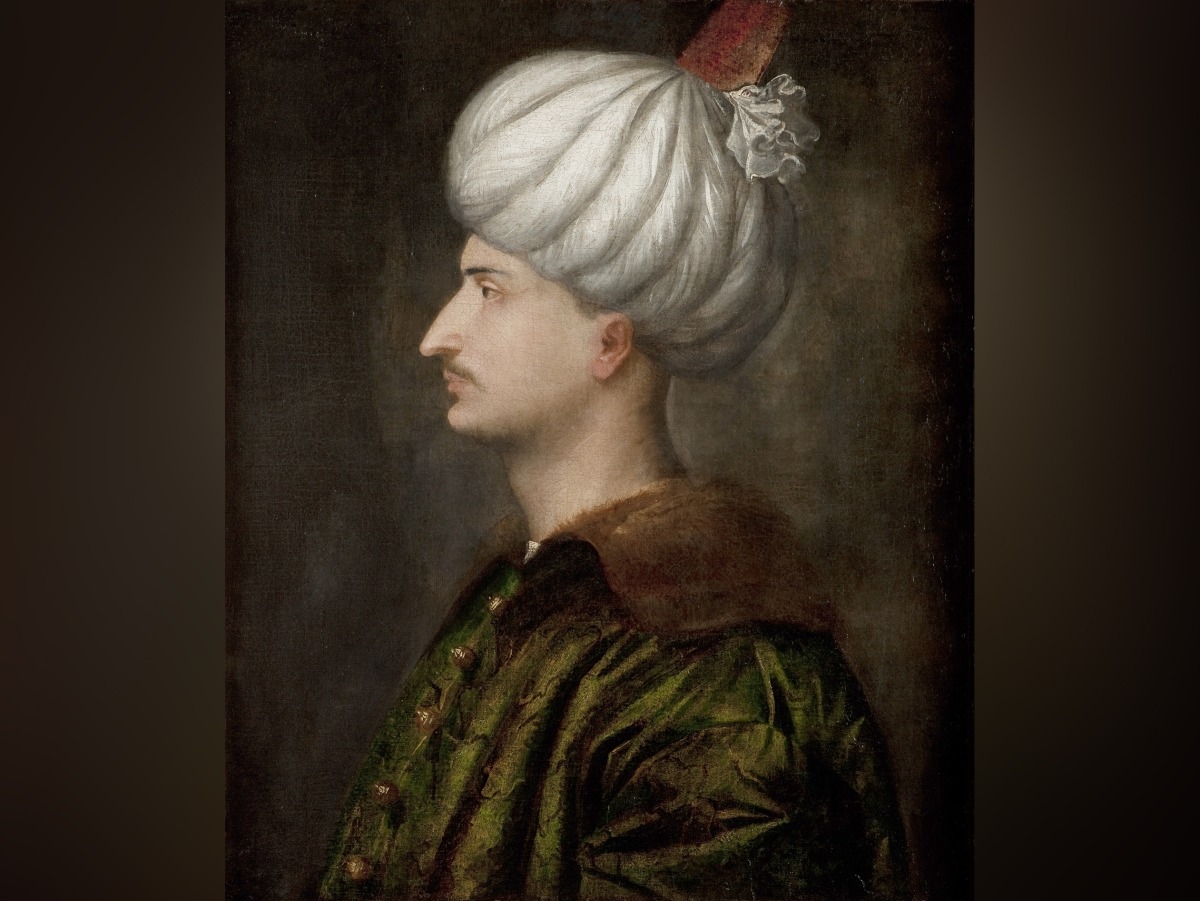 A portrait of Suleyman the Magnificent, the tenth and longest-reigning Sultan of the Ottoman Empire.