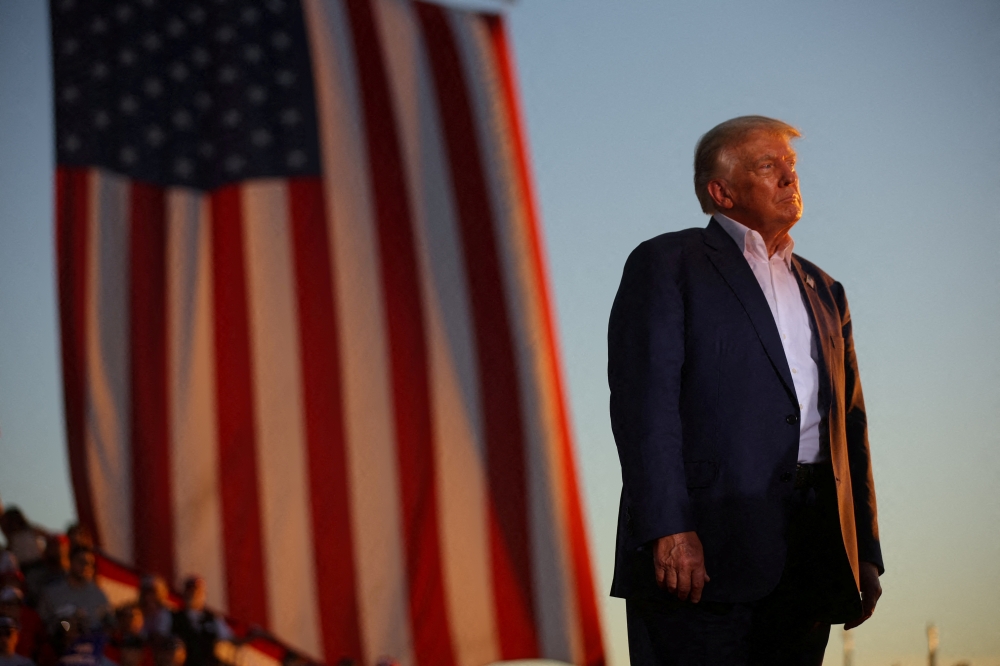 Former US President Donald Trump holds a rally ahead of the midterm elections, in Mesa, Arizona, US, on October 9, 2022.  File Photo / Reuters