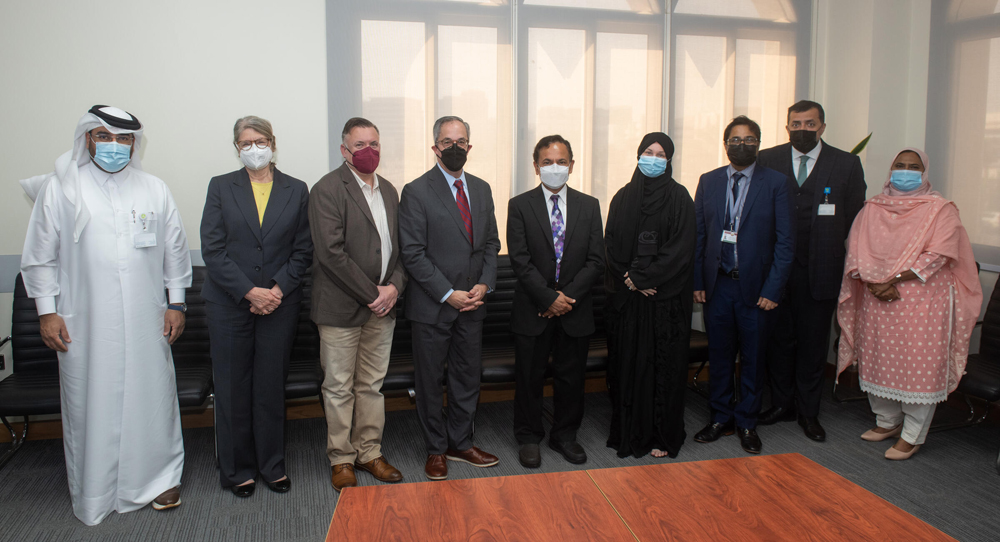 ACGME-I delegation during their visit to Hamad Medical Corporation’s Medical Education Department.