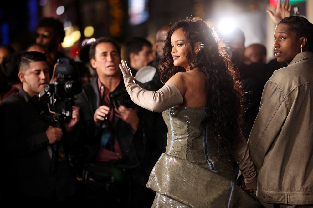 Singer Rihanna and rapper A$AP Rocky attend a premiere for the film Black Panther: Wakanda Forever in Los Angeles, California, U.S., October 26, 2022. REUTERS/Mario Anzuoni