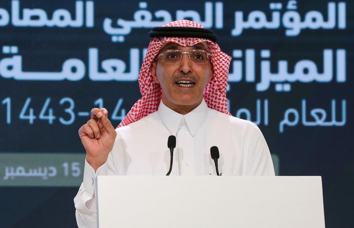 Saudi Minister of Finance Mohammed al-Jadaan gestures as he speaks during a news conference to announce the country's 2021 budget, in Riyadh, Saudi Arabia, on December 15, 2020. File Photo / Reuters


