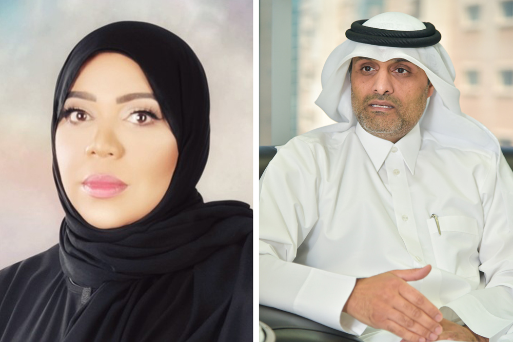 Dr. Hanadi Al Hamad (left) and Nasser Al Naim (right)