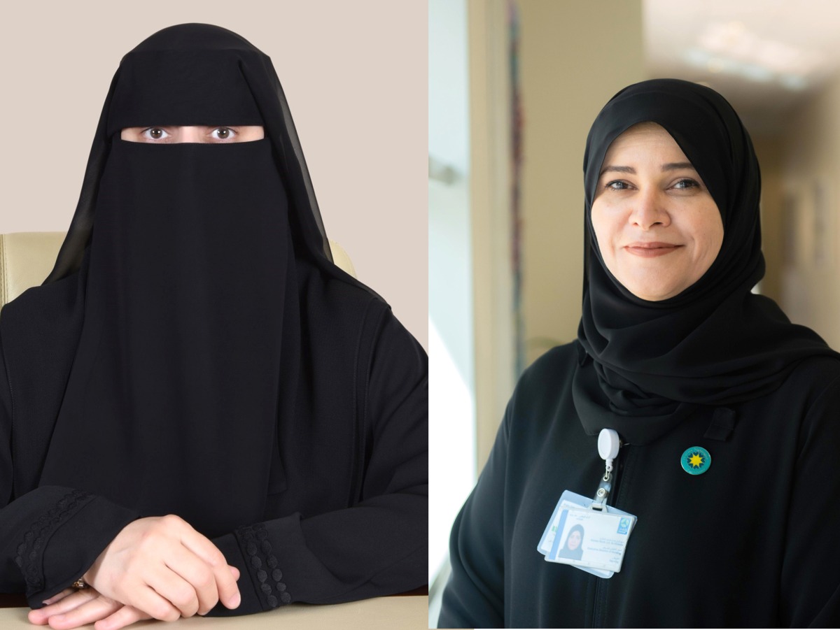 Dr. Mariam Abdulmalik (left) and Mariam Al Mutawa