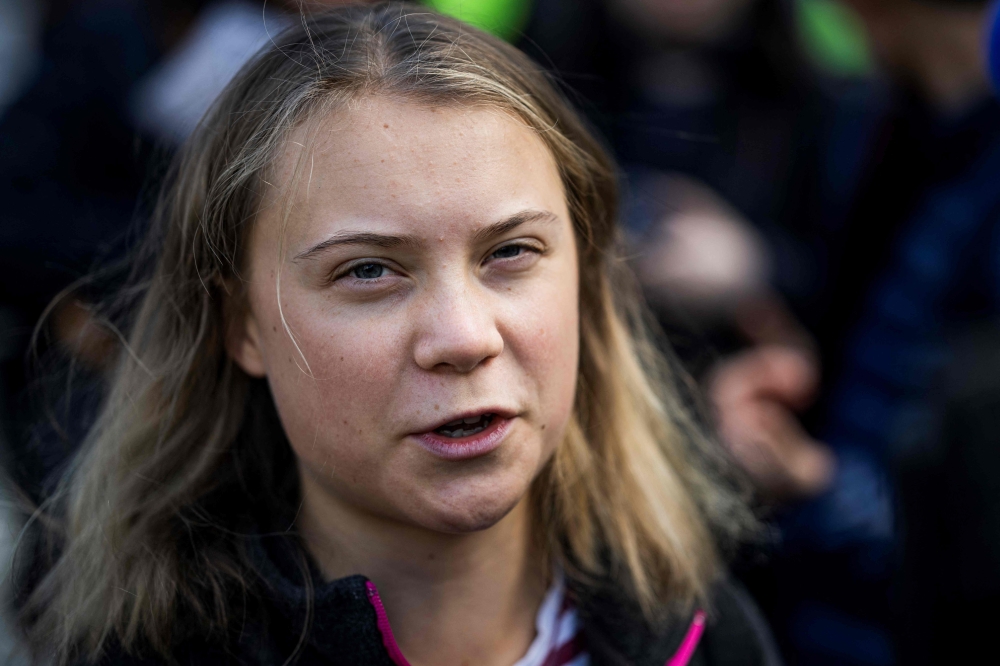 This file photo taken on September 9, 2022 shows Swedish climate activist Greta Thunberg. Photo by Jonathan Nackstrand / AFP