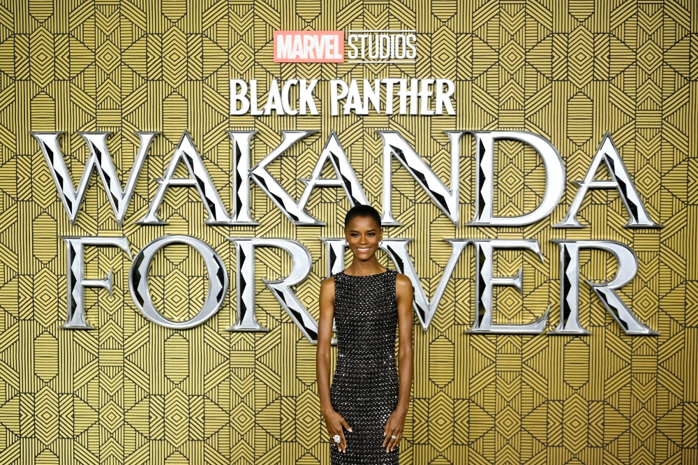 Cast member Letitia Wright attends the premiere of 