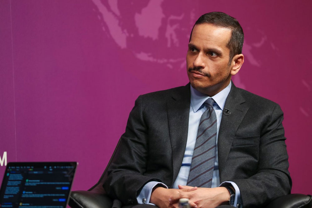 Deputy Prime Minister and Minister of Foreign Affairs H E Sheikh Mohammed bin Abdulrahman Al Thani during an interview with German newspaper 'The Frankfurter Allgemeine'.