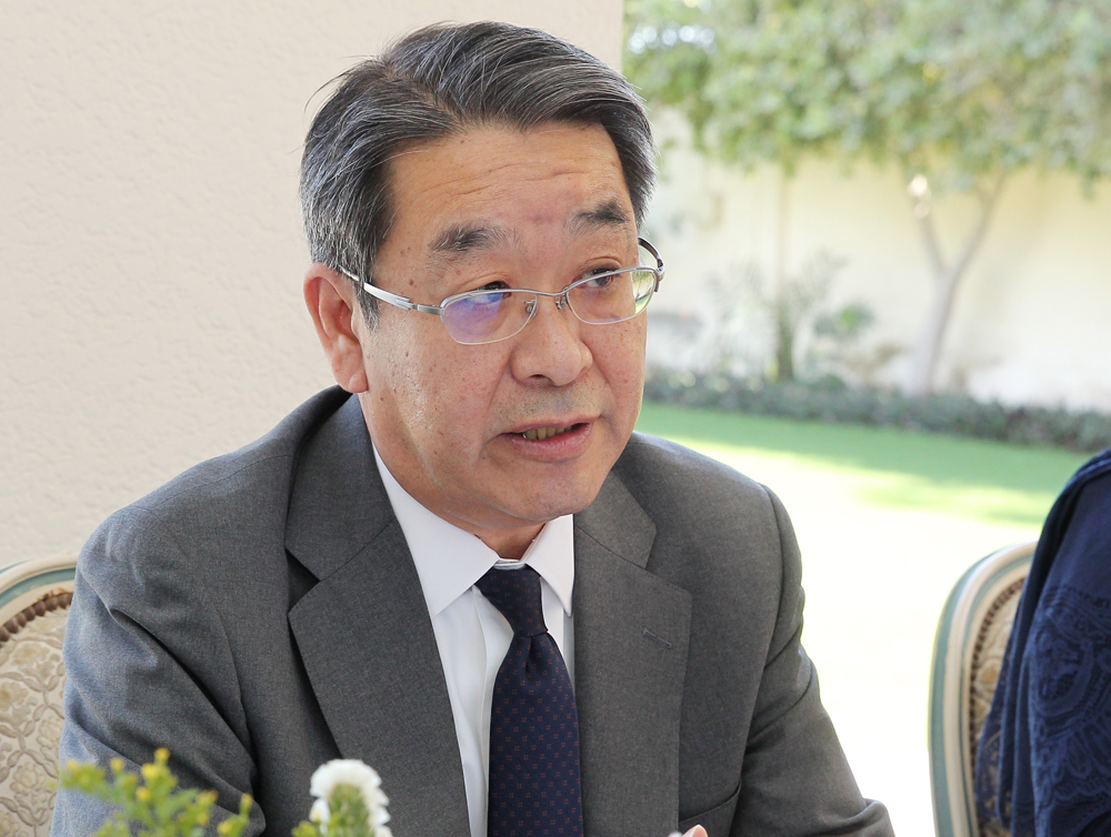 Ambassador of Japan to Qatar H E Satoshi Maeda. PIC: Salim Matramkot/The Peninsula