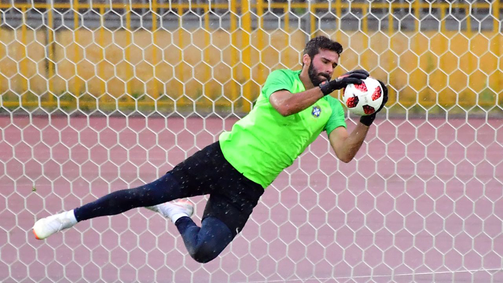 A file photo of Brazil goalkeeper Alisson. AFP