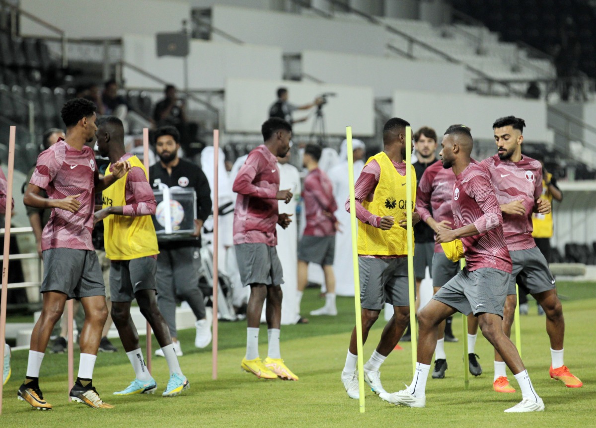 Qatar players during a training session, in this file photo. Pic: Salim Matramkot/The Peninsula