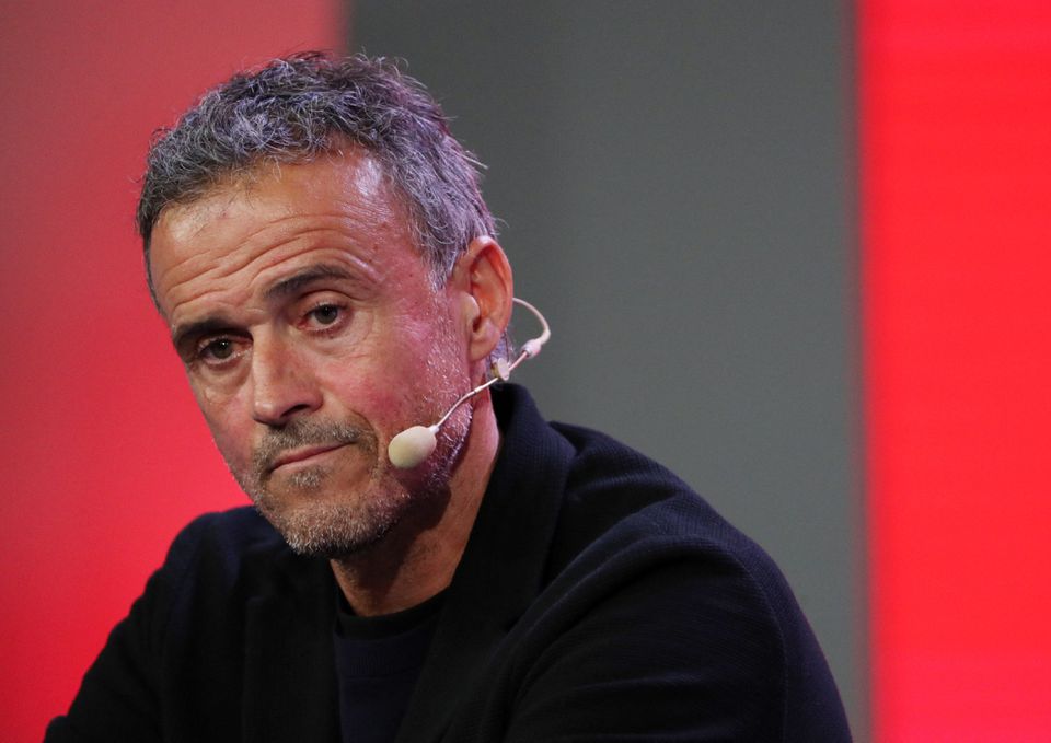 Spain coach Luis Enrique during his FIFA World Cup Qatar 2022 squad announcement at La Ciudad del Futbol, Las Rozas de Madrid, Spain, on November 11, 2022.  REUTERS/Violeta Santos Moura