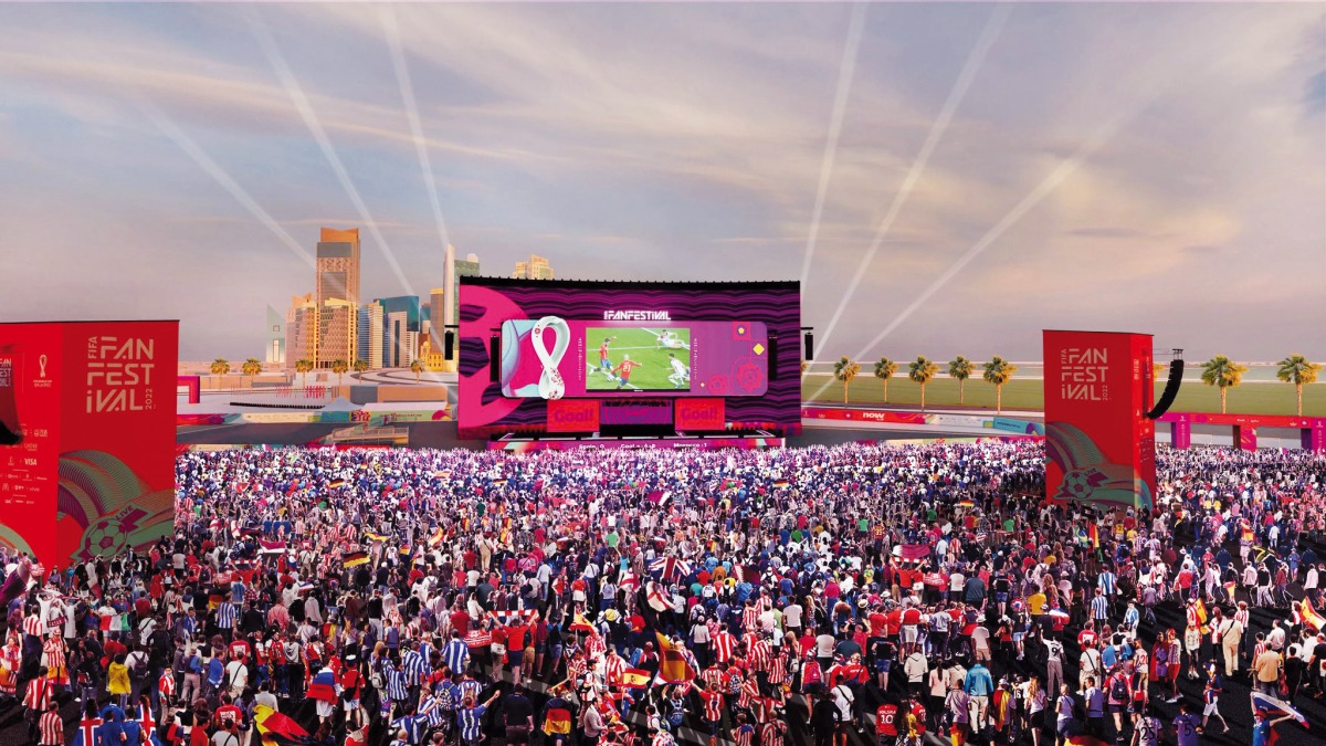 File photo of football lovers enjoying at Al Bidda Fan Festival 