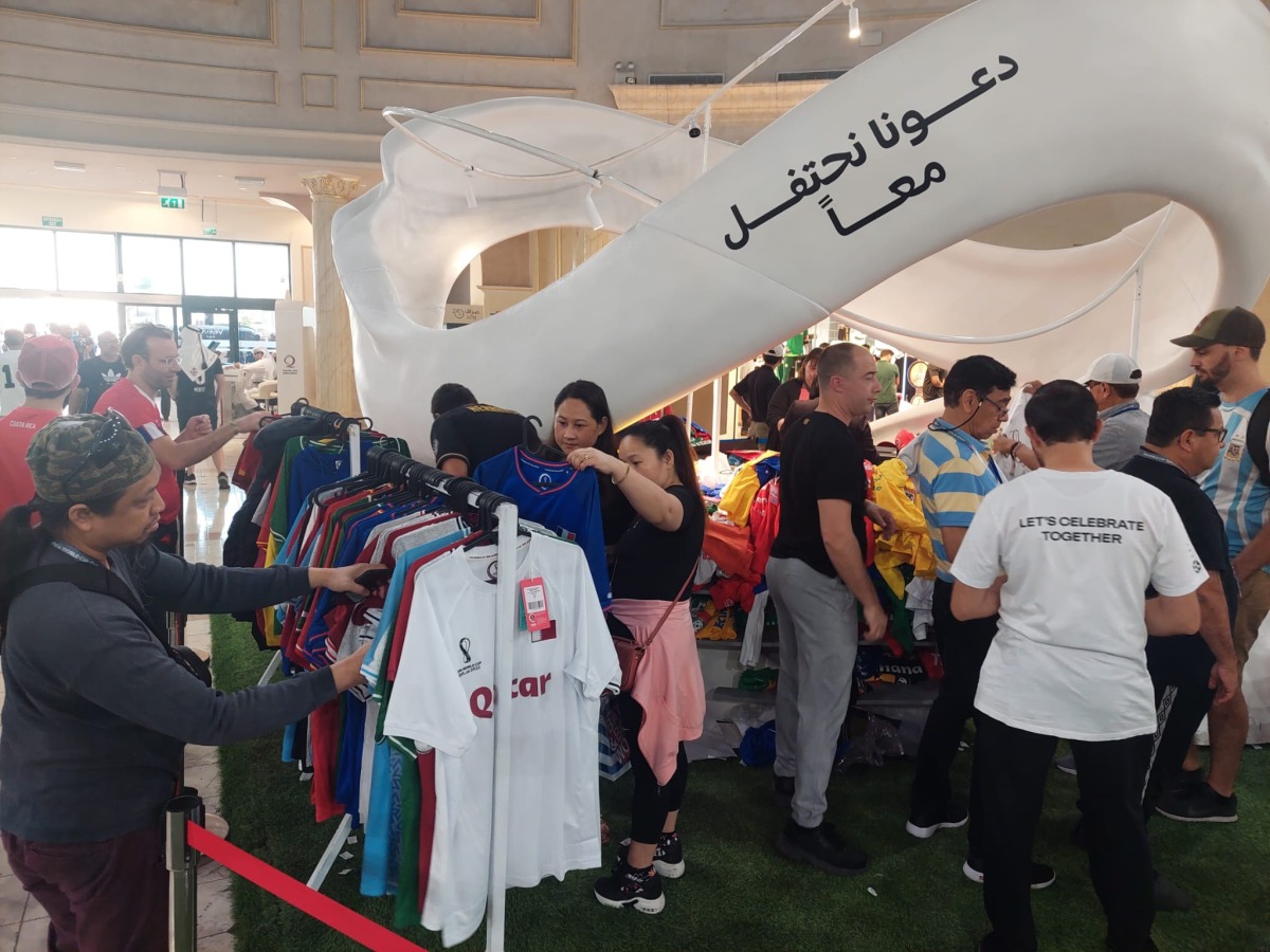 Football fans shopping at a popular mall in Qatar. All pictures by Salim Matramkot / The Peninsula 