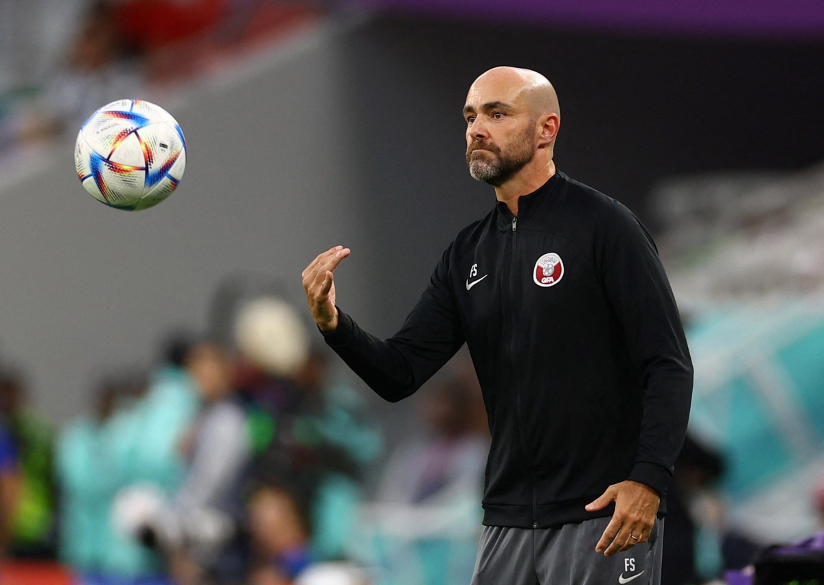 Qatar head coach Felix Sanchez