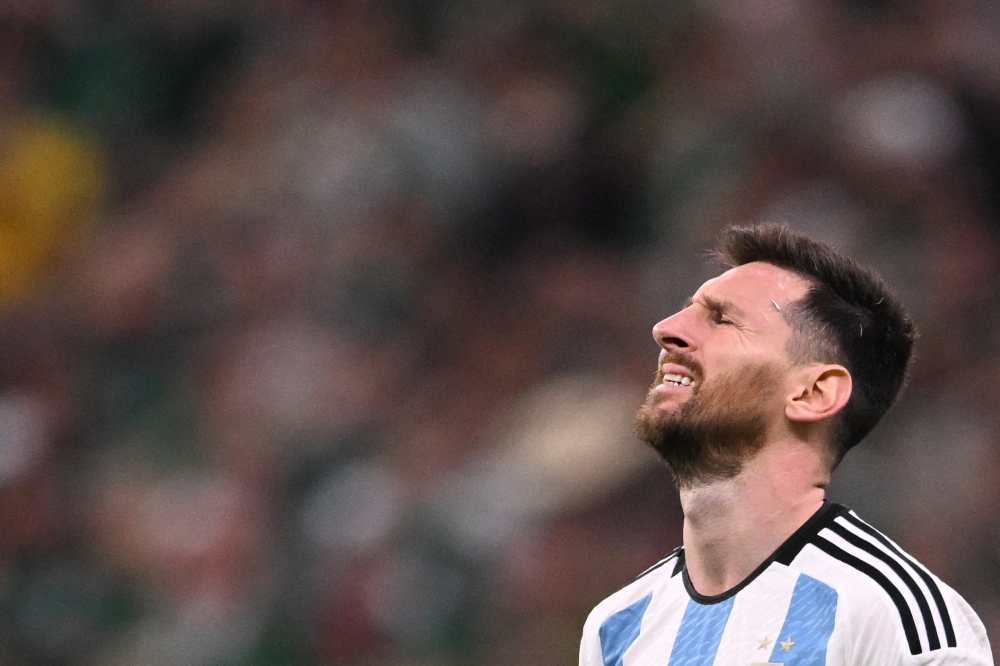 Argentina's forward #10 Lionel Messi is seen during the Qatar 2022 World Cup Group C football match between Argentina and Mexico at the Lusail Stadium in Lusail, north of Doha on November 26, 2022. (Photo by Kirill KUDRYAVTSEV / AFP)