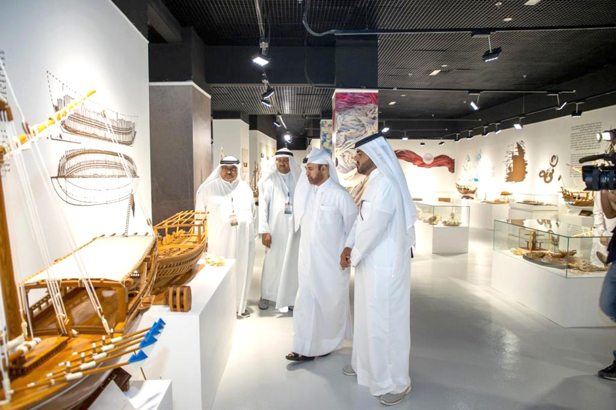 Katara General Manager Prof Dr. Khalid bin Ibrahim Al Sulaiti (second from right) along with other officials during the opening of Katara Traditional Dhow Museum.