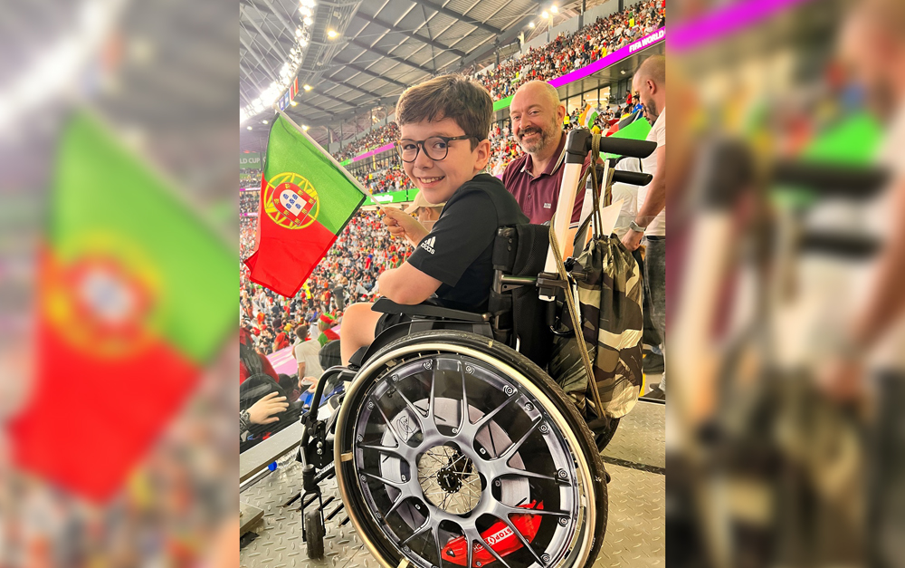 Rocco McGowan during a match at one of World Cup stadiums.