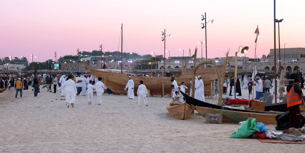 A view of the Katara Traditional Dhow Festival.