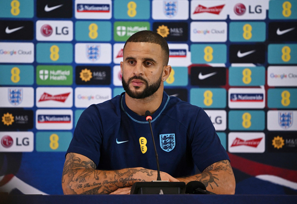 England’s defender Kyle Walker