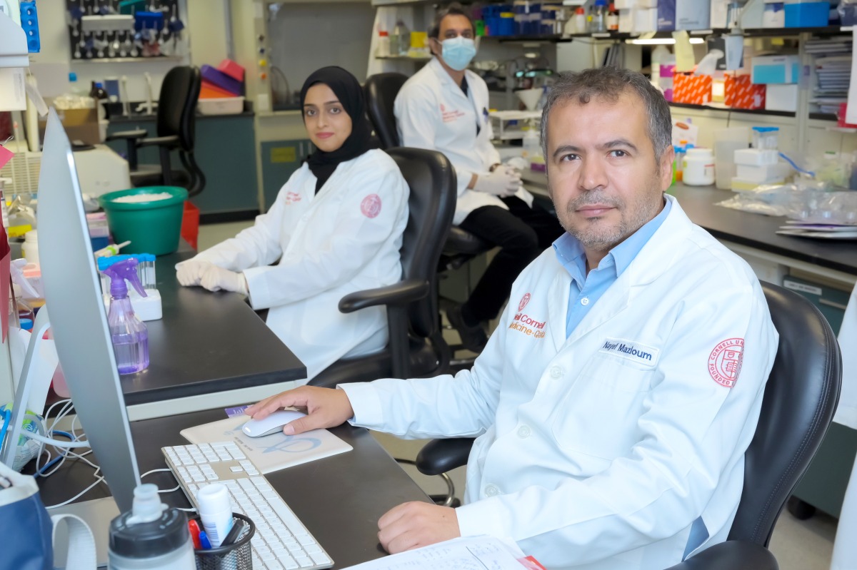 Dr. Nayef Mazloum, Dr. Aisha Madani and Dr. Yasser Majeed, whose research has been published in The British Journal of Pharmacology. 